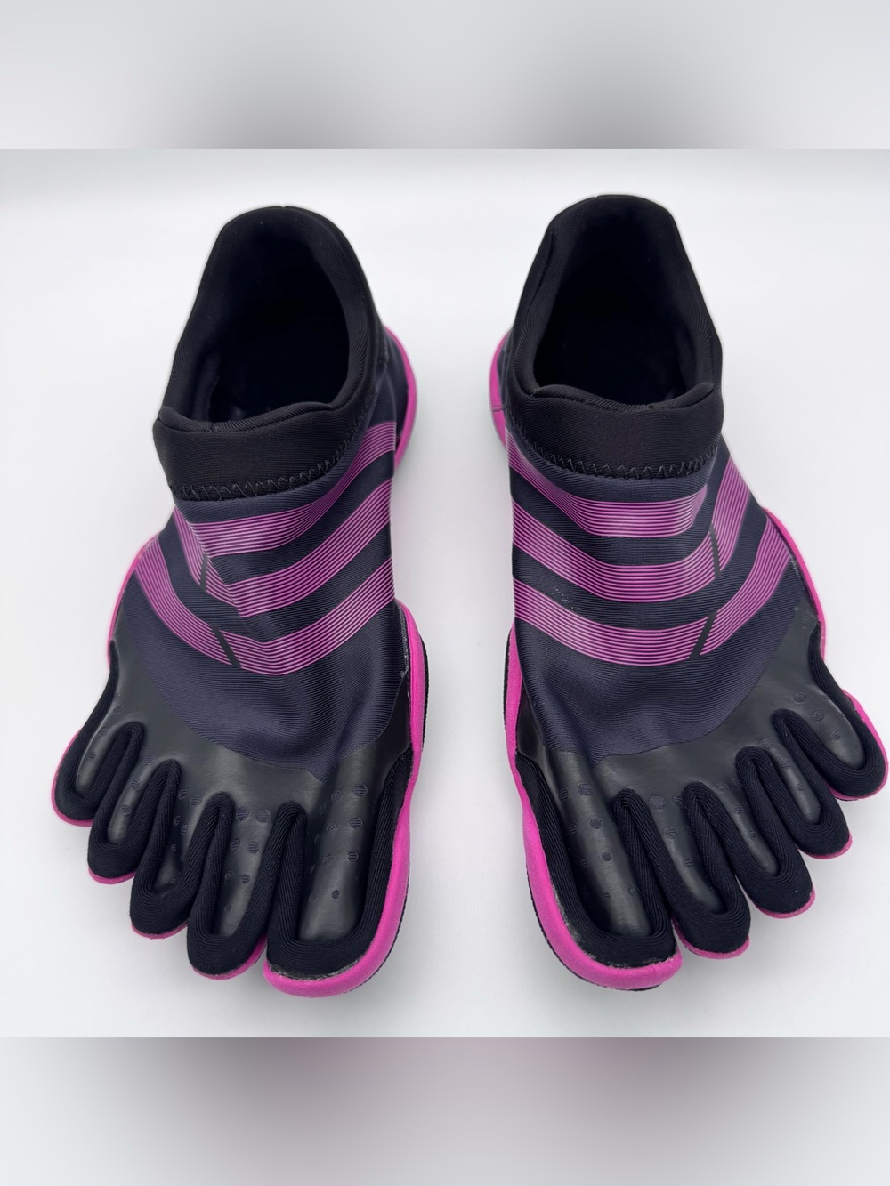 Adidas Adipure Trainer Barefoot FiveFingers Minimalist Black Pink Women US 9
